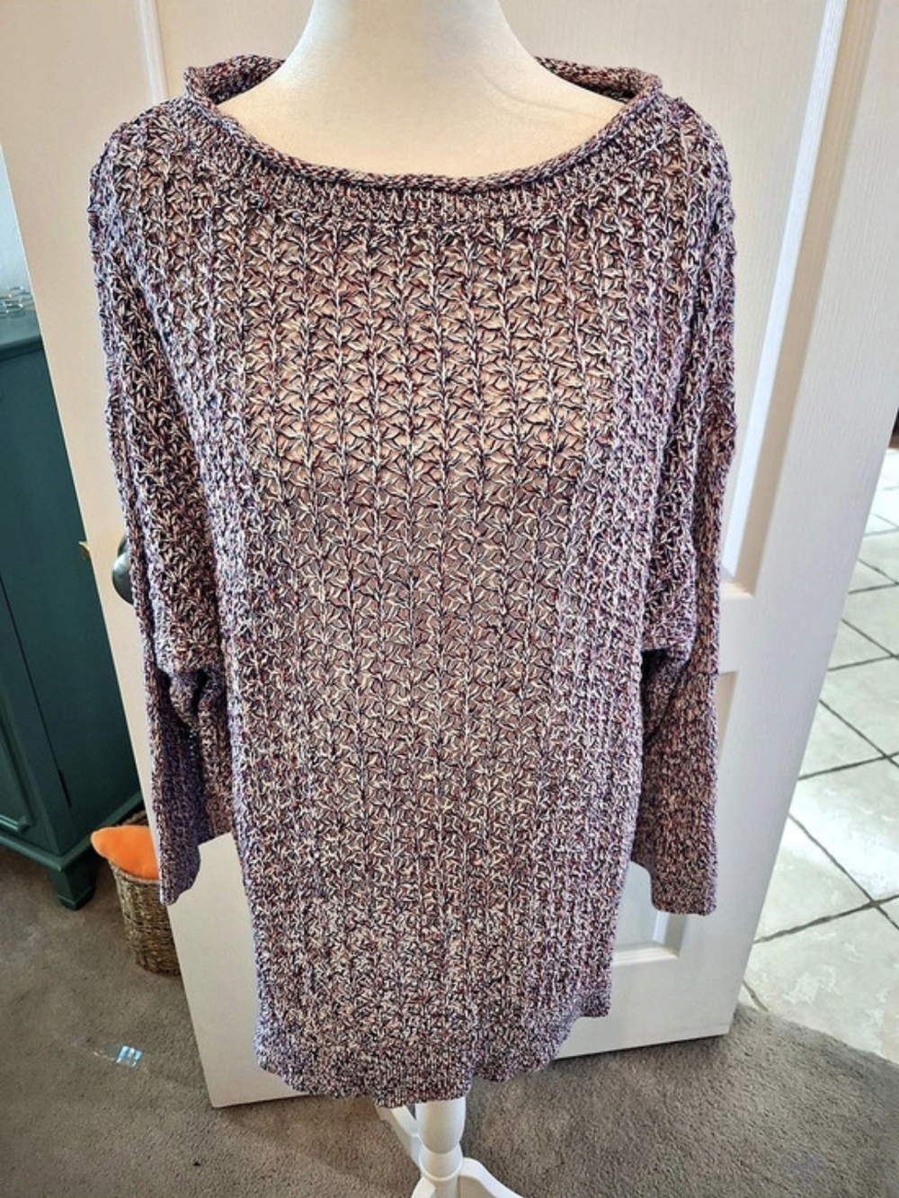 LOFT Multicolor Knit Sweater Size XL